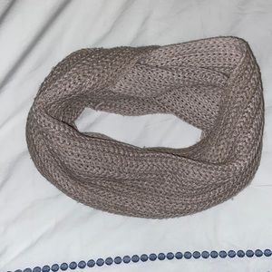 Shimmer soft knit infinity scarf